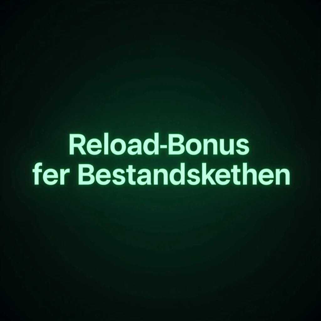 Reload-Bonus für Bestandskunden